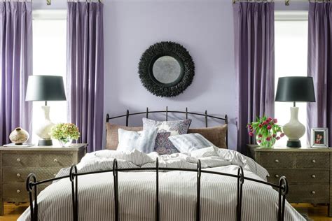 Purple is a tricky color to work into a home's interior. Light Purple Transitional Bedroom | HGTV