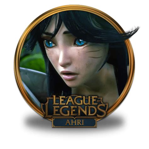 Ahri Cinematic Icon League Of Legends Gold Border Iconpack Fazie69