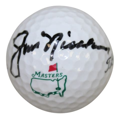 That's why jack was so adamant that miller was not going to take a out a wedge on his brand new. Lot Detail - Jack Nicklaus Signed Masters Logo Golf Ball JSA ALOA