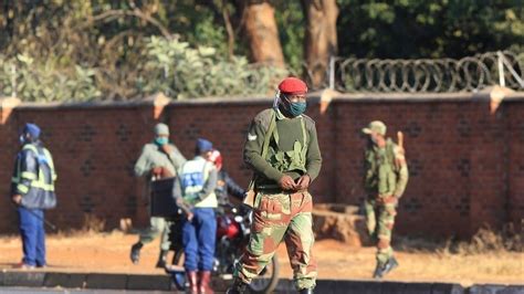 Zimbabwe Police Soldiers Deployed To Enforce Covid 19 Lockdown The