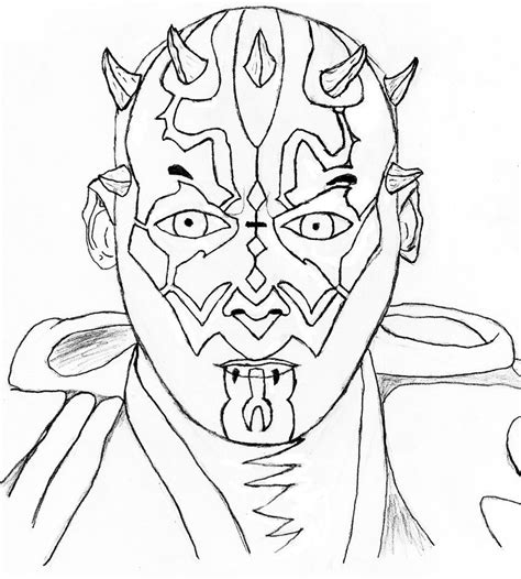 Free Printable Darth Maul Coloring Page Aizidagastya Hot Sex Picture