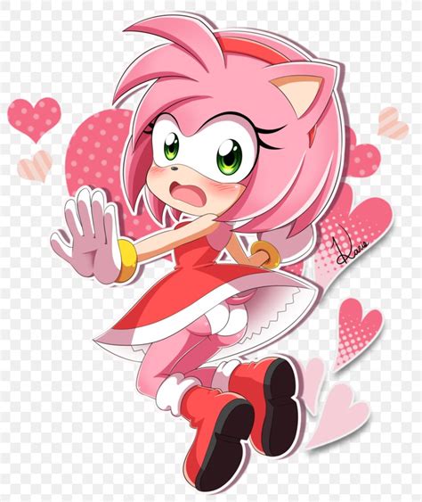 Amy Rose Deviantart Sonic The Hedgehog Png 819x975px Watercolor