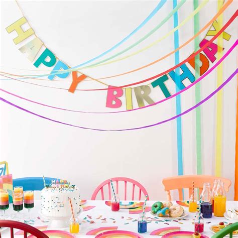 Colourful Happy Birthday Bunting By Postbox Party