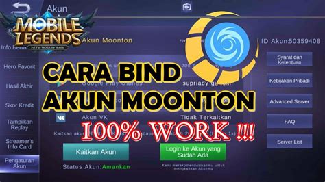 Cara Buat Akun Moonton Di Mobile Legends Timeless Signs