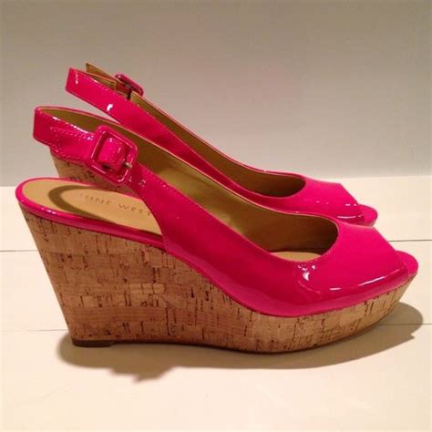 Nine West Hot Pink Wedges Hot Pink Wedges Wedges Hot Pink