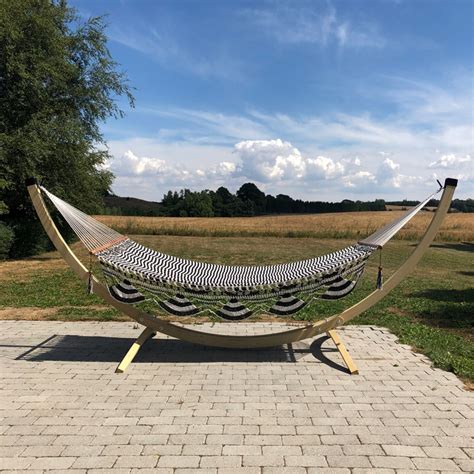 With the best hammock chair stands (more on which ones later), the possibilities are endless. Mega Rio hammock stand in Luxury quality it's big stand