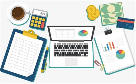 Financial Accounting Desk Vector Png Desk Finance Png And Vector