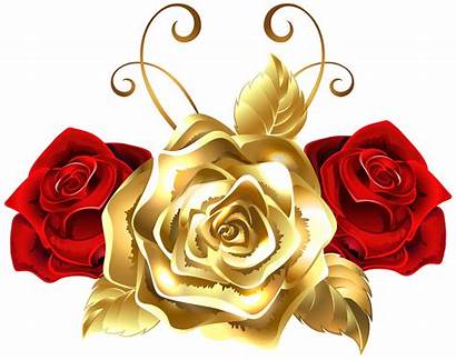 Gold Roses Flowers Rose Clip Clipart Yellow