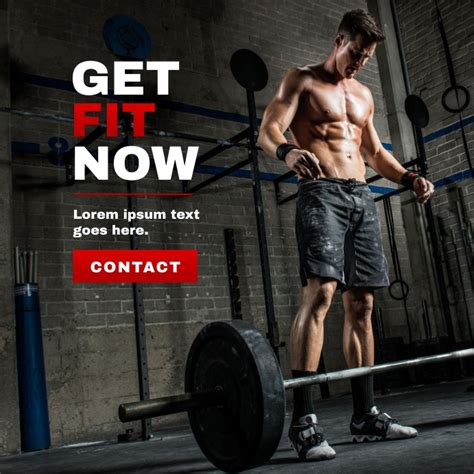 Fitness Workoutcrossfit Poster Video Campai Template Postermywall