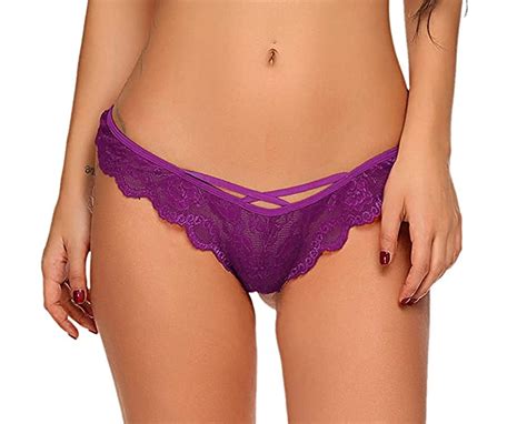 Womens Floral Lace Sexy Thong Panty Online Snazzyway