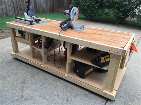 Garage Workbench Ideas Workbenches Woodworking Bench Plans Garage