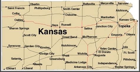 State Of Kansas Map State Of Kansas Map Kansas Thinglink