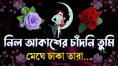 Misti Premer Shayari Love Sondo নিল আকাশের চাঁদনি Bangla Shayari