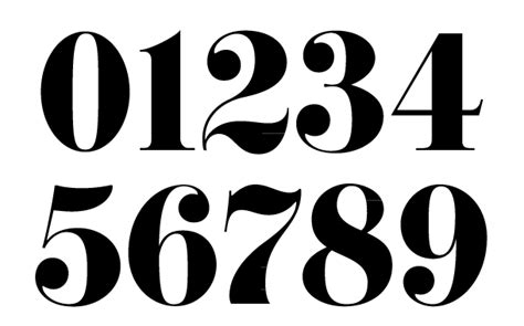 12 Vintage Number Fonts Images Typewriter Font Numbers Vintage