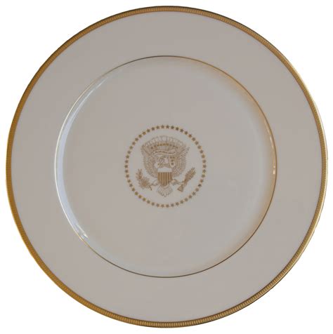 Lot Detail - Lenox China Service Plate From the Bill Clinton White House