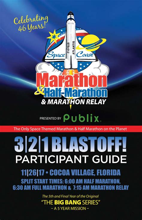 Space Coast Marathon And Half Marathon Participant Guide 2017 By Denise