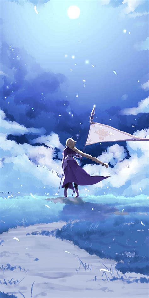 Download Wallpaper 1080x2160 Fategrand Order Ruler Anime Girl