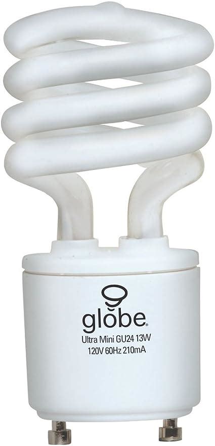 Globe Electric 01141 13 Watt Gu24 Base Ultra Mini Compact Fluorescent