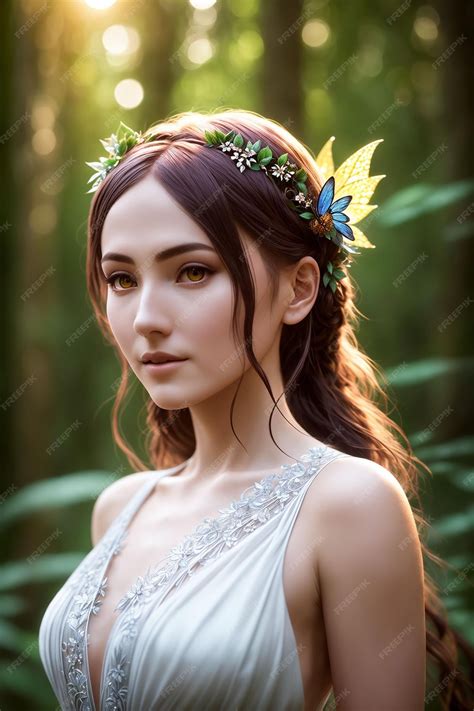 Premium AI Image | Beautiful inhabitant of the forest mythical