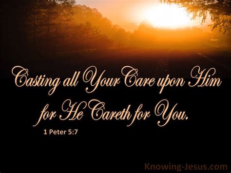 1 peter 5 is the fifth (and the last) chapter of the first epistle of peter in the new testament of the christian bible. 1 pet 5:7 - Verse of the Day