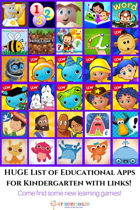 Prepping for kindergarten with apps. 30 Educational Apps for Early Elementary