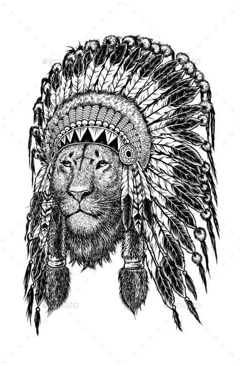 Image Result For Lion Indian Headdress Tattoo Indian Headdress Tattoo
