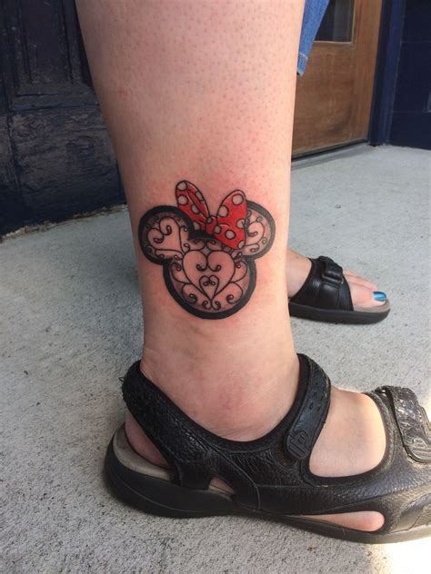 Minnie Mouse Tattoo Mouse Tattoos Print Tattoos Paw Print Tattoo