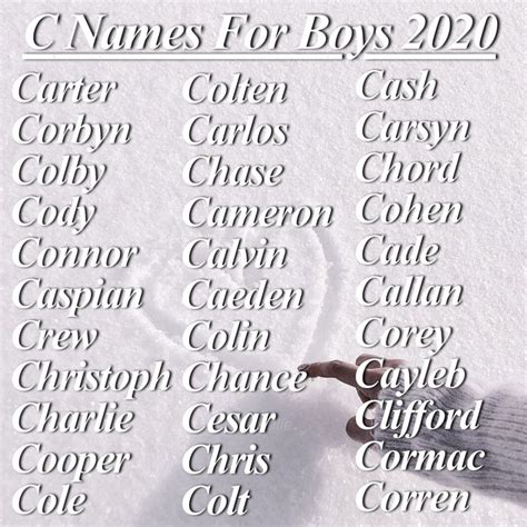 C Names For Boys 2020 Cool Baby Names Unique Baby Boy Names Baby Names