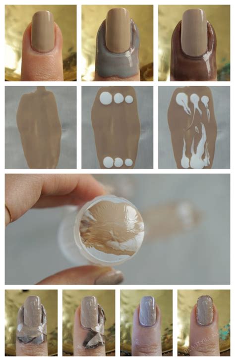 Outline Nude Stone Marble Nail Art DIY Beautyill