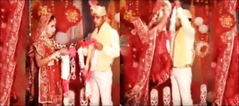 Watch Indian Couple Gets Into Hilarious ‘garland Fight On Stage