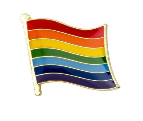 Rainbow Flag Lapel Pin 34 X 58 Patchesohoul