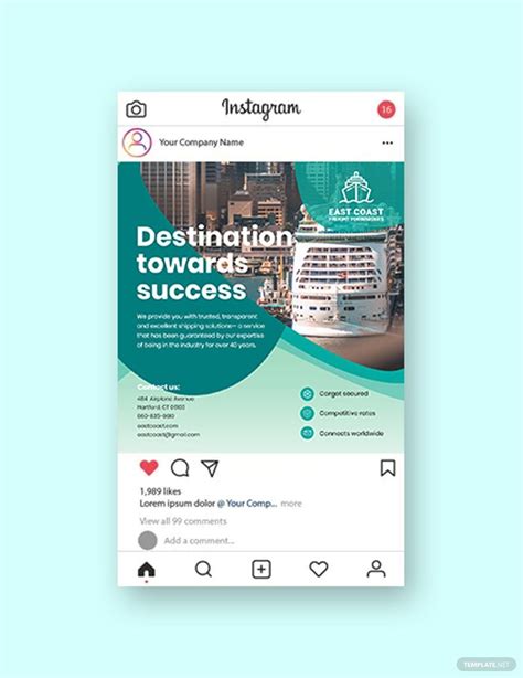 Shipping Instagram Post Template In Psd Download
