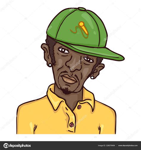 Vector Cartoon Avatar Hombre afroamericano en gorra de béisbol vector gráfico vectorial
