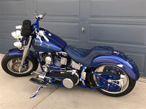2005 harley fat boy turquoise metal flake pearl over sand metal flake pearl, harley. 1999 Harley-Davidson® FLSTF Fat Boy® (Blue), Firestone ...