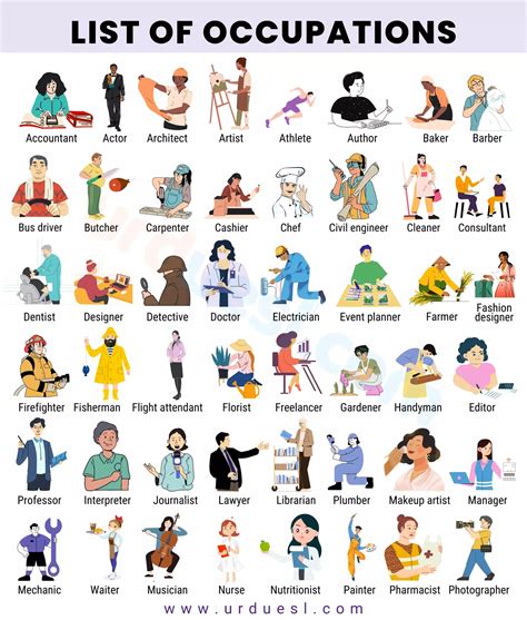 A-Z List of Occupations and Professions with Pictures | List of jobs