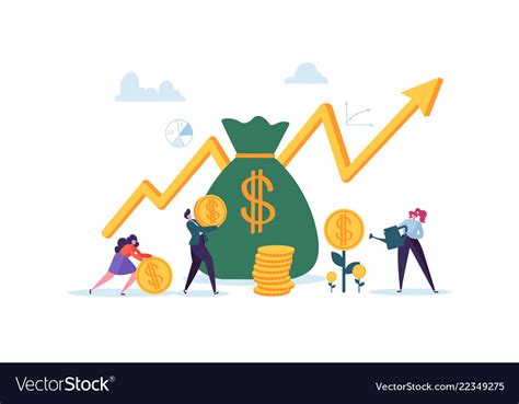 Investment Financial Concept Business People Vector Image
