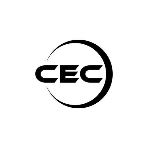 Diseño Del Logotipo De La Letra Cec En La Ilustración Logotipo