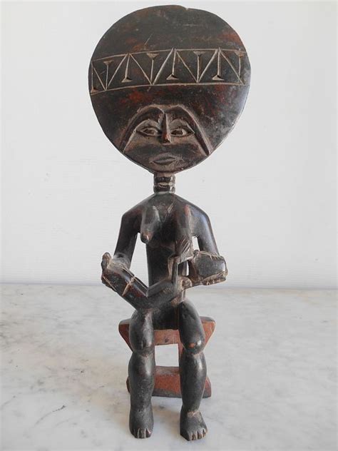 Large African Maternity Figurine Fertility Doll 37 Cm Akuaba Ashanti Ghana Catawiki