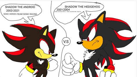 The Original Classic Shadow The Hedgehog Vs The Copy Modern