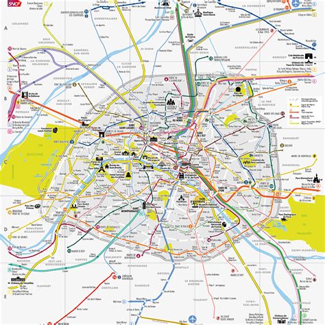 Paris Region Transport Network Maps Transilien