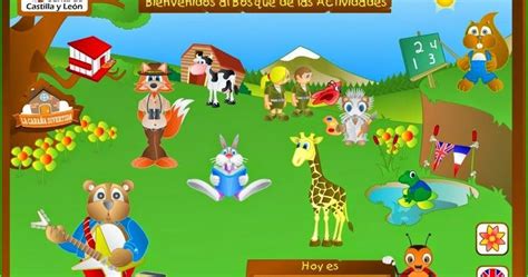 Juegos interactivos de preescolar lengua. Enlace: EL BOSQUE DE LAS LETRAS . Extraordinario juego creado por la Junta de Castilla-León ...