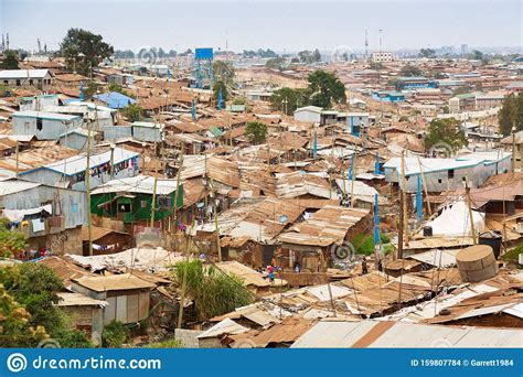Kibera Is The Biggest Slum In Africa Slums In Nairobi Kenya Stock