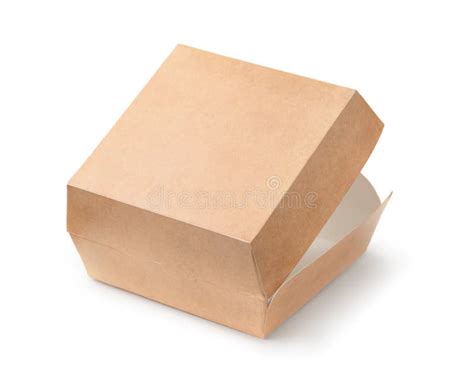 Open Empty Blank Burger Box Stock Photo Image Of Container Lunch