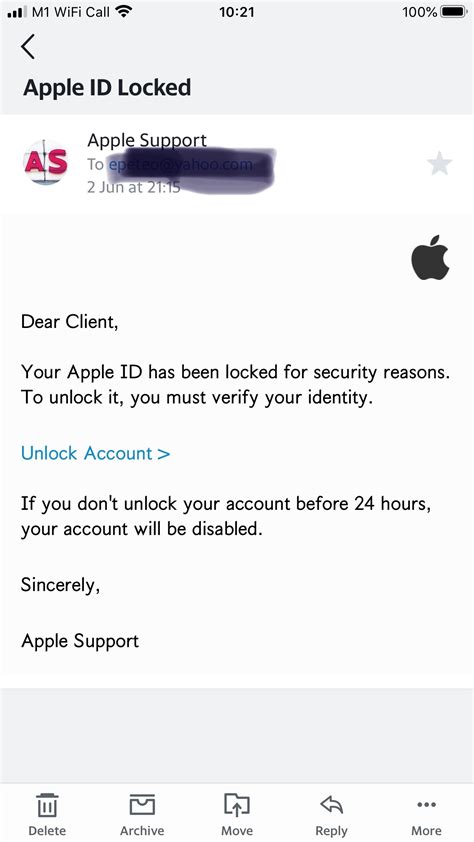 Fake Email On Apple ID Lock Apple Community