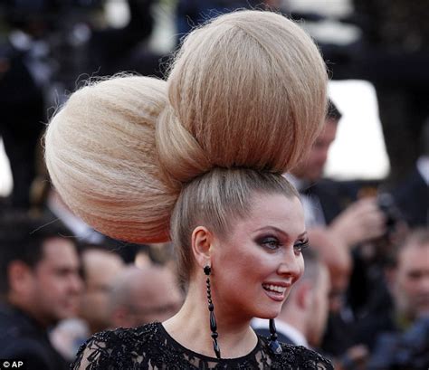 Elena Lenina Rocks Oversized Hair At Irrational Man Premiere In Cannes Daily Mail Online
