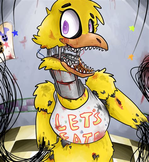 Withered Chica By Nicothemintyrabbit On Deviantart