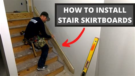 How To Install Stair Skirt Boards Tricks Finding Angles Cutting