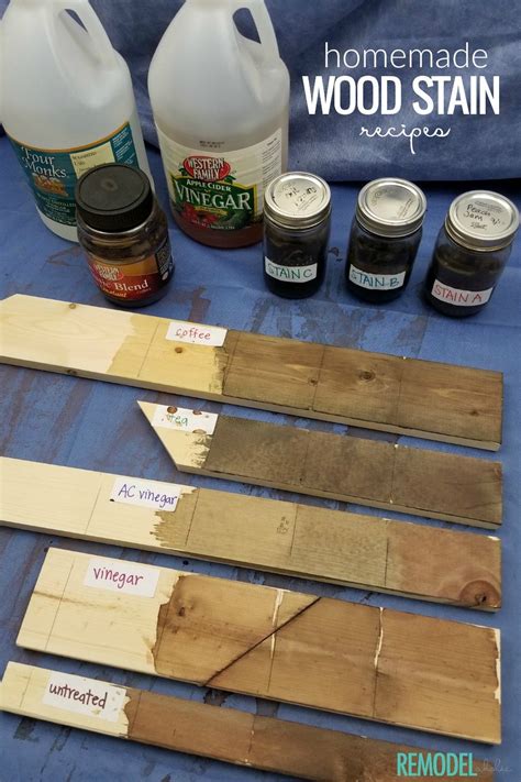 How To Make Homemade Diy Wood Stain Remodelaholic