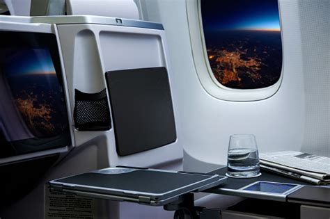 Seat Rows In An Airplane Cabin Stock Photo Download Image Now Seat