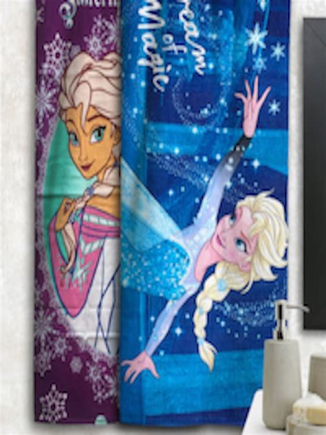 Buy Disney Kids Set Of 2 Frozen Printed 350 Gsm Bath Towels Bath